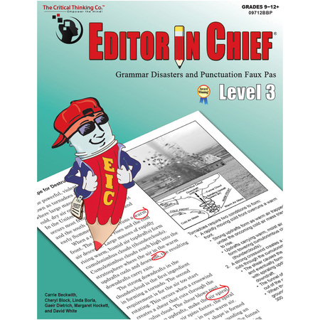 THE CRITICAL THINKING CO Editor in Chief Level 3 09712BBP
